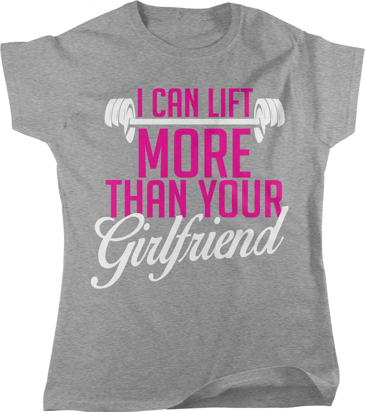 Workout Barbell T-Shirt – Women's Gym Shirt With Pre Shrunk Cotton & Seamless Rib Collar