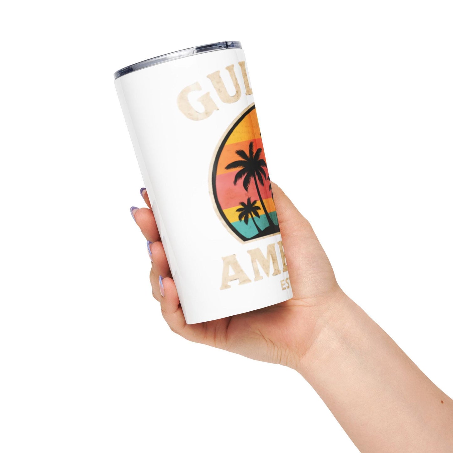 gulf of america est. 2025 maga Tapered stainless steel tumbler