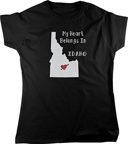 NOFO Clothing Co My Heart Belongs in Idaho Women's T-Shirt