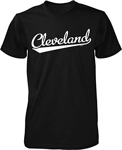 NOFO Clothing Co Cleveland Script Baseball Font Men's T-Shirt