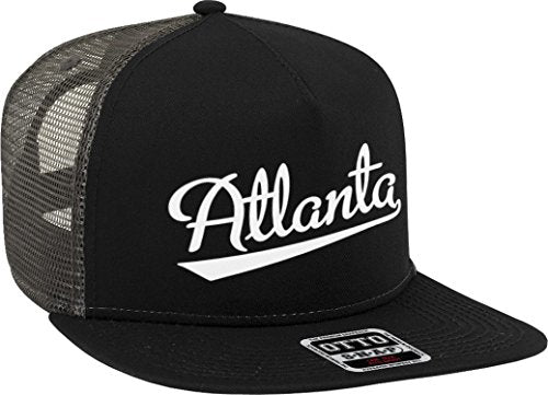 NOFO Clothing Co Atlanta Script Baseball Font Snapback Trucker Hat