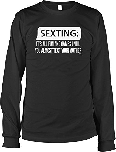 NOFO Clothing Co Sexting: All Fun and Games Until… Men's Long Sleeve Shirt