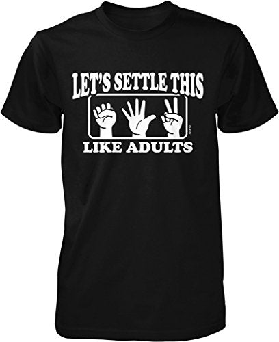 NOFO Clothing Co Let's Settle This Like Adults, Rock Paper Scissors Men's T-Shirt