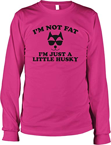 NOFO Clothing Co I'm not Fat, I'm just a Little Husky Men's Long Sleeve Shirt
