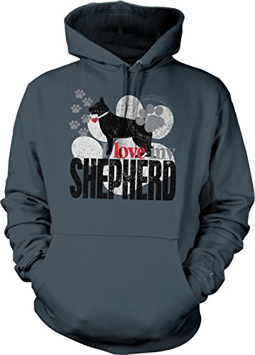 NOFO Clothing Co I Love My Shepherd, German Shepherd Hooded Sweatshirt