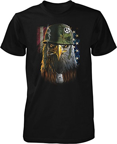 NOFO Clothing Co Army Eagle, Bad-Ass Bald Eagle Men's T-Shirt