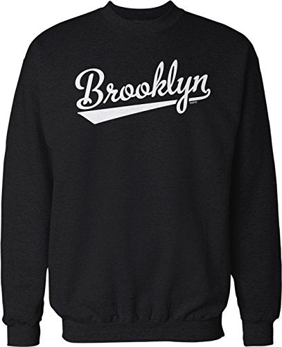 NOFO Clothing Co Brooklyn Script Baseball Font Crew Neck Sweatshirt