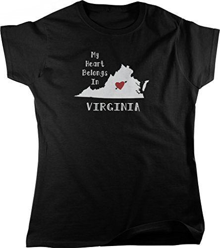 NOFO Clothing Co My Heart Belongs in Virginia Women's T-Shirt