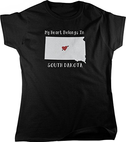 NOFO Clothing Co My Heart Belongs in South Dakota Women's T-Shirt