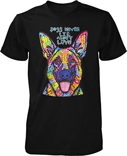 NOFO Clothing Co Dogs Never Lie About Love, German Shepherd Men's T-Shirt