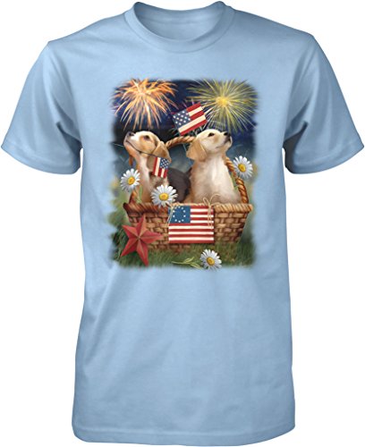 NOFO Clothing Co Puppies, Americana, Independence Day Men's T-Shirt