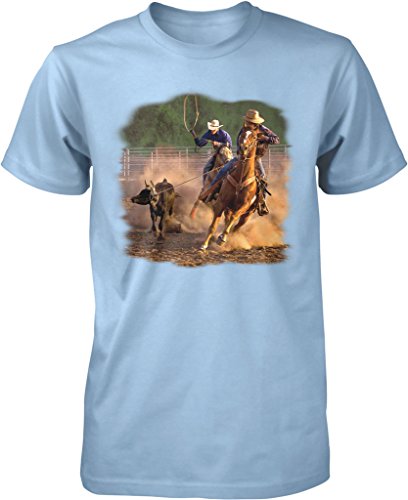 NOFO Clothing Co Ropin on The Ranch, Cowboys, Cowgirls Men's T-Shirt