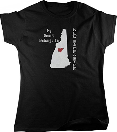 NOFO Clothing Co My Heart Belongs in New Hampshire Women's T-Shirt