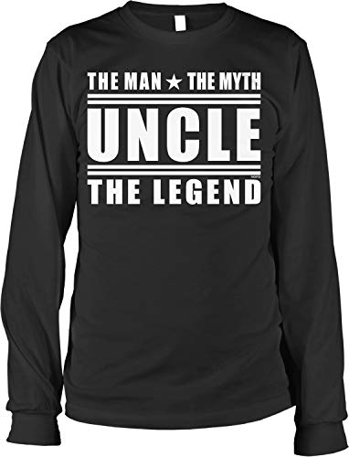 NOFO Clothing Co The Man, The Myth, Uncle The Legend Men's Long Sleeve Shirt