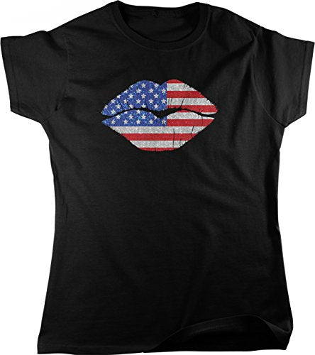 NOFO Clothing Co American Kiss, USA Lips Women's T-Shirt