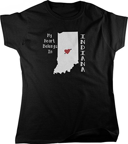 NOFO Clothing Co My Heart Belongs in Indiana Women's T-Shirt