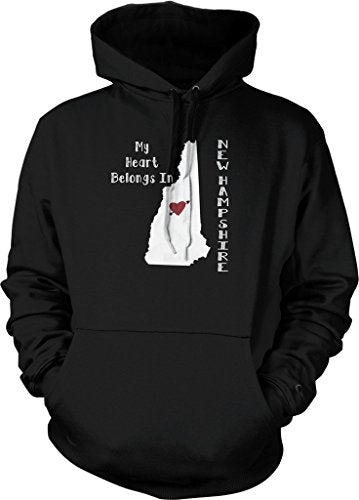 NOFO Clothing Co My Heart Belongs in New Hampshire Hooded Sweatshirt