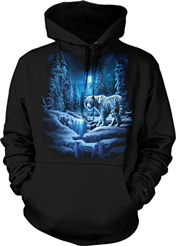 NOFO Clothing Co Snow Tiger, White Tiger Hooded Sweatshirt