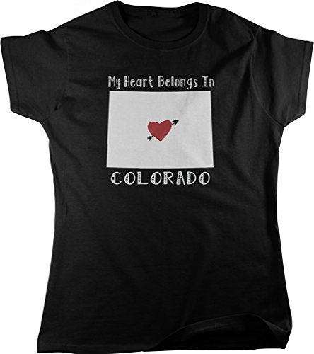 NOFO Clothing Co My Heart Belongs in Colorado Women's T-Shirt