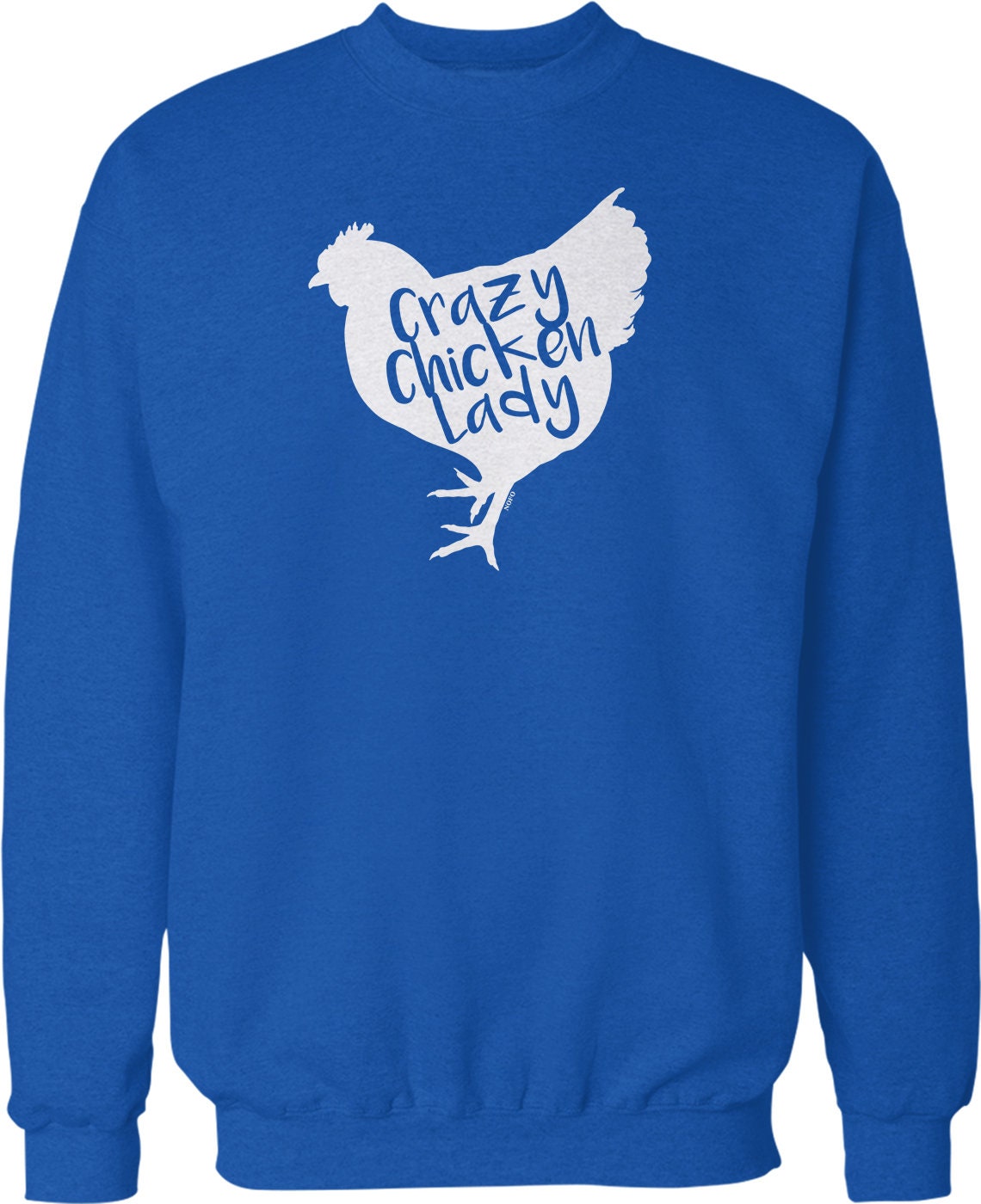Crazy Chicken Lady Sweatshirt – Funny Reality TV Crew Neck Pullover With Pouch Pocket Hoodie