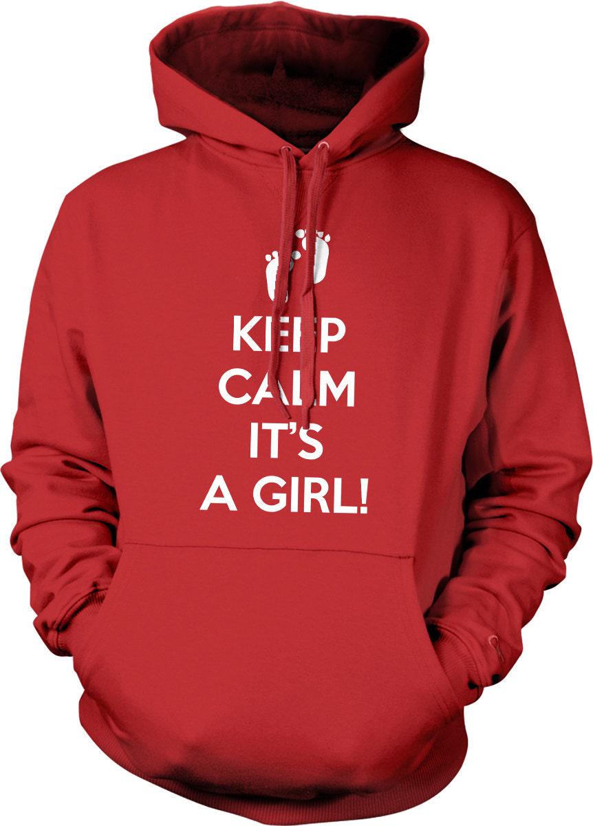 Girl Hooded Sweatshirt - Pouch Pocket Hoodie With Double Ply Hood & Draw Cord