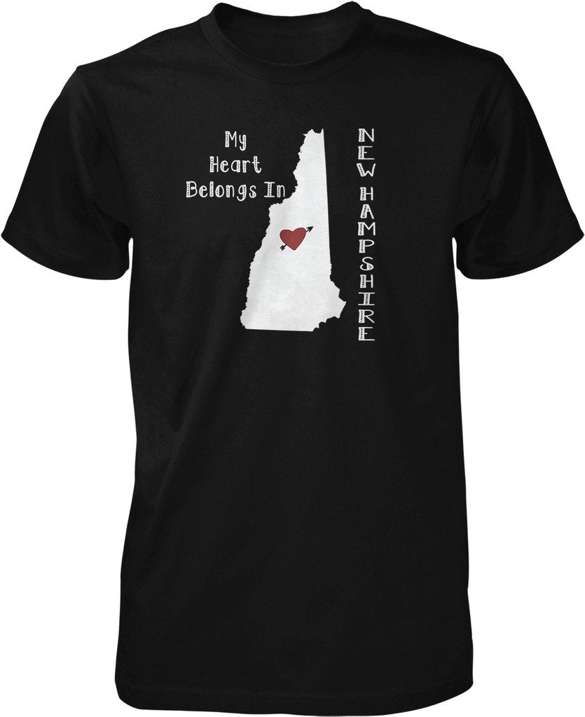 NOFO Clothing Co My Heart Belongs in New Hampshire Men's T-Shirt