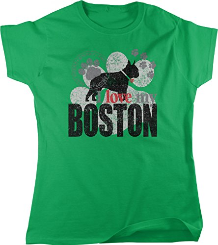 NOFO Clothing Co I Love My Boston, Boston Terrier Women's T-Shirt