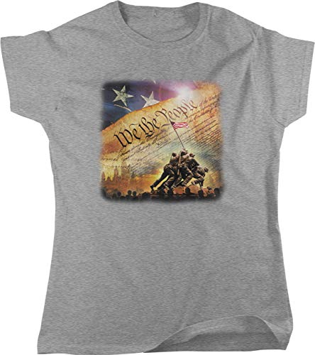 NOFO Clothing Co We The People, American Flag, Iwo Jima Women's T-Shirt
