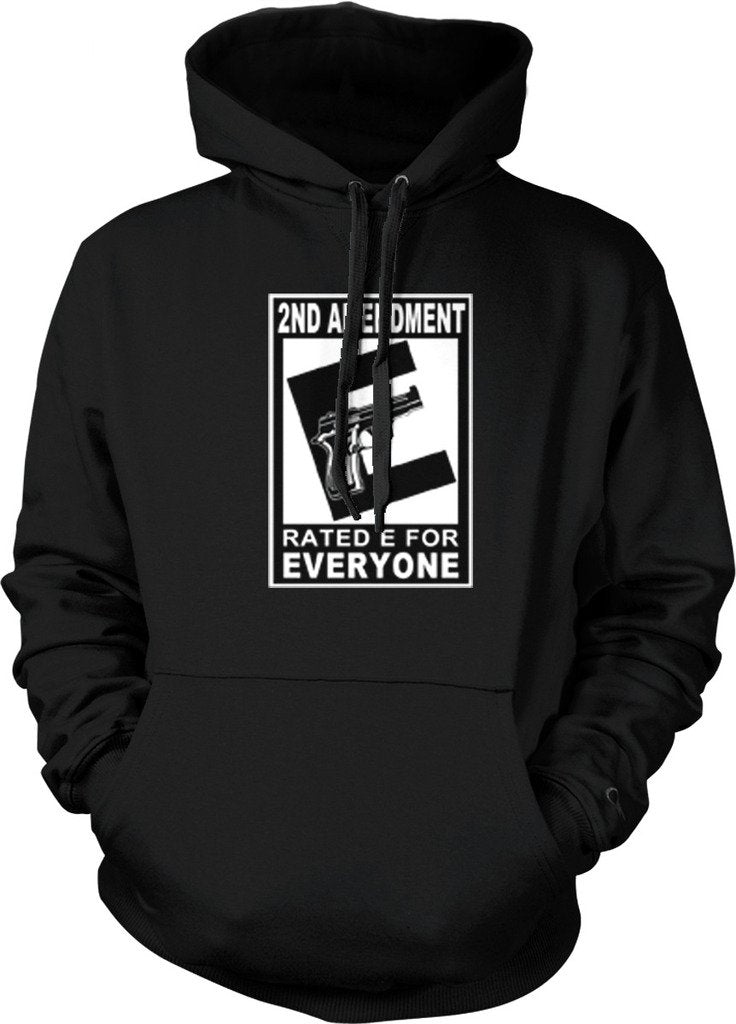 2nd Amendment Rated For Everyone, Right to Bear Arms Hooded Sweatshirt, NOFO Clothing Co.