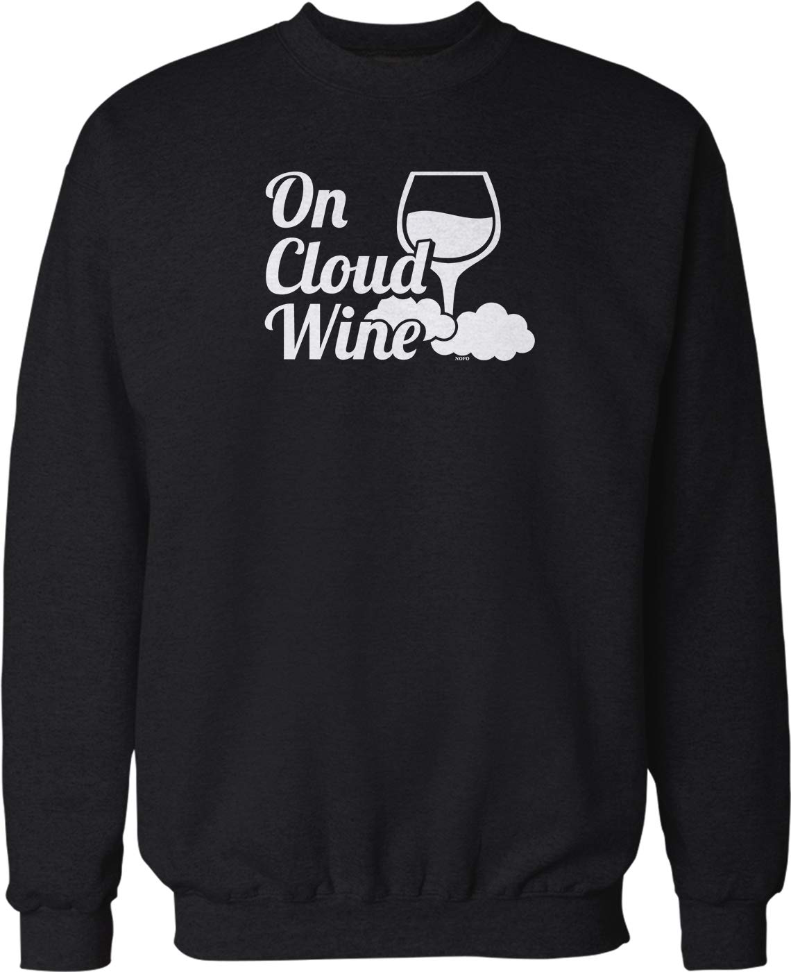 NOFO Clothing Co On Cloud Wine Crew Neck Sweatshirt