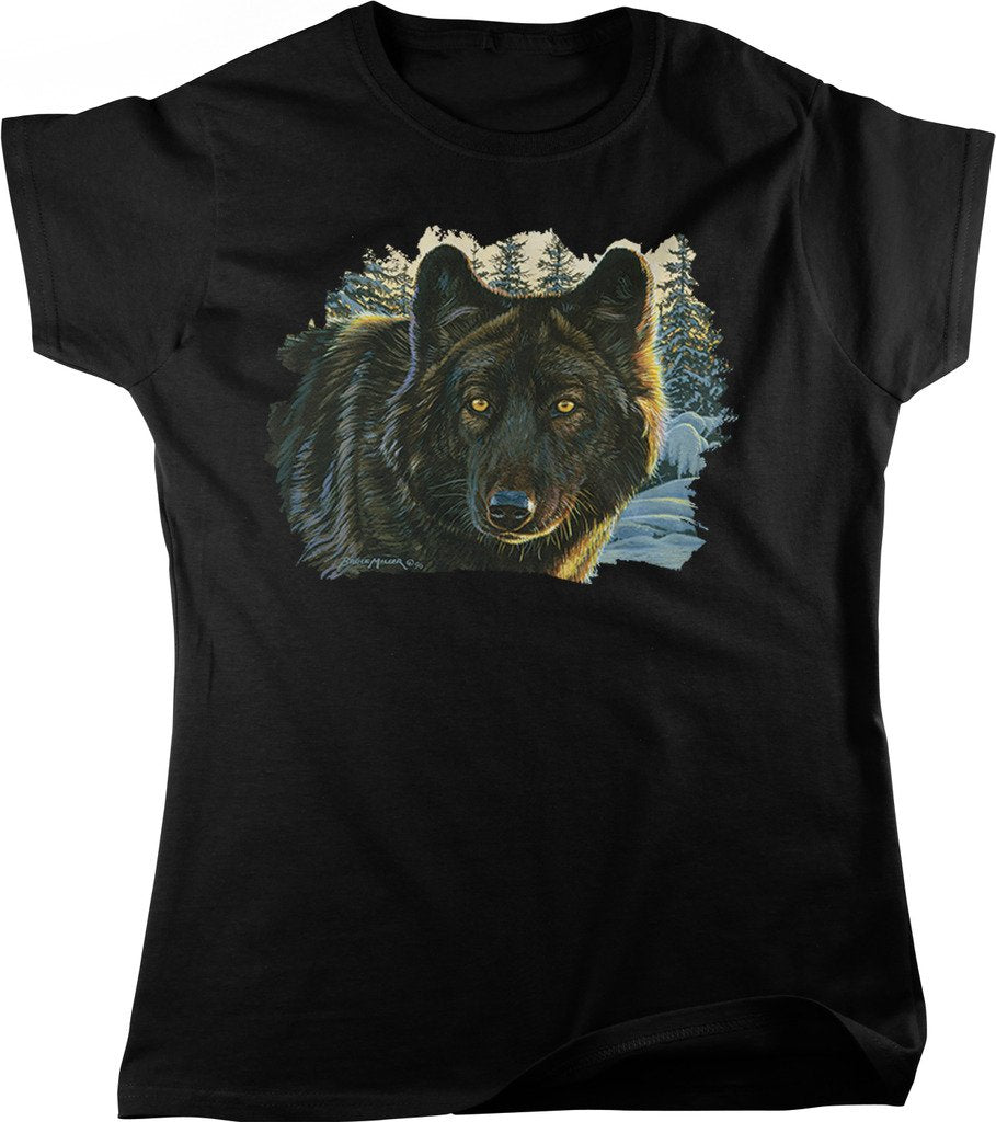 NOFO Clothing Co Black Wolf Women's T-Shirt