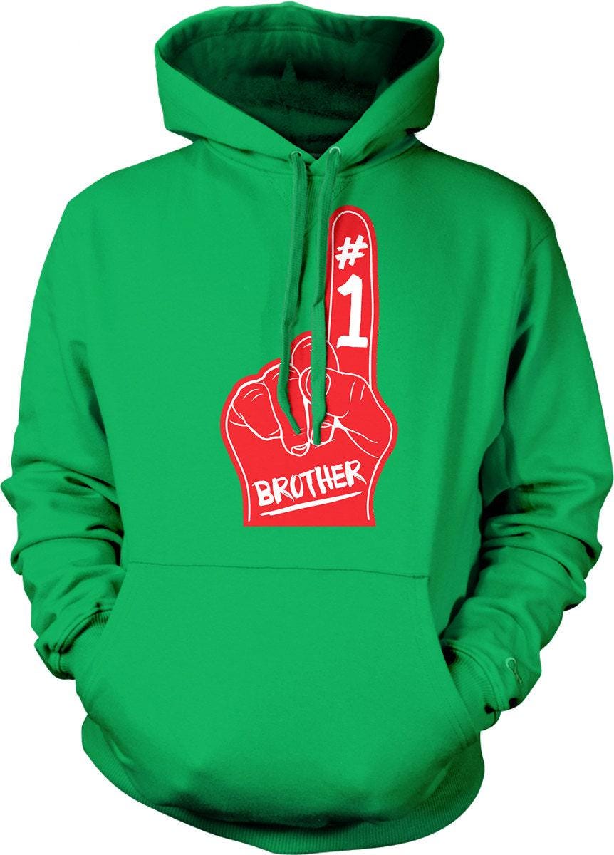 Brother Hoodie – Soft Cotton Blend Casual Sweatshirt With Foam Finger Design