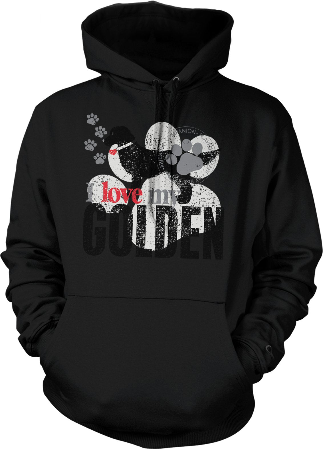 NOFO Clothing Co I Love My Golden, Golden Retriever Hooded Sweatshirt