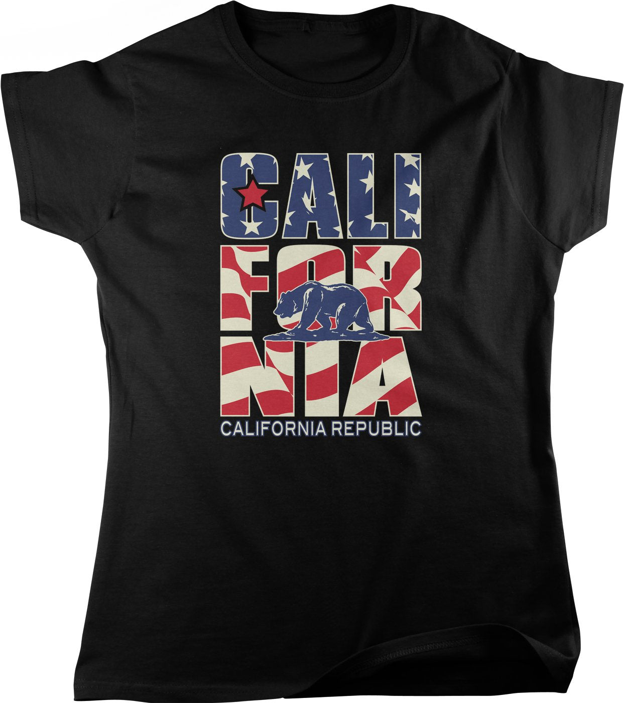 NOFO Clothing Co California Stars and Stripes, California, USA Women's T-Shirt