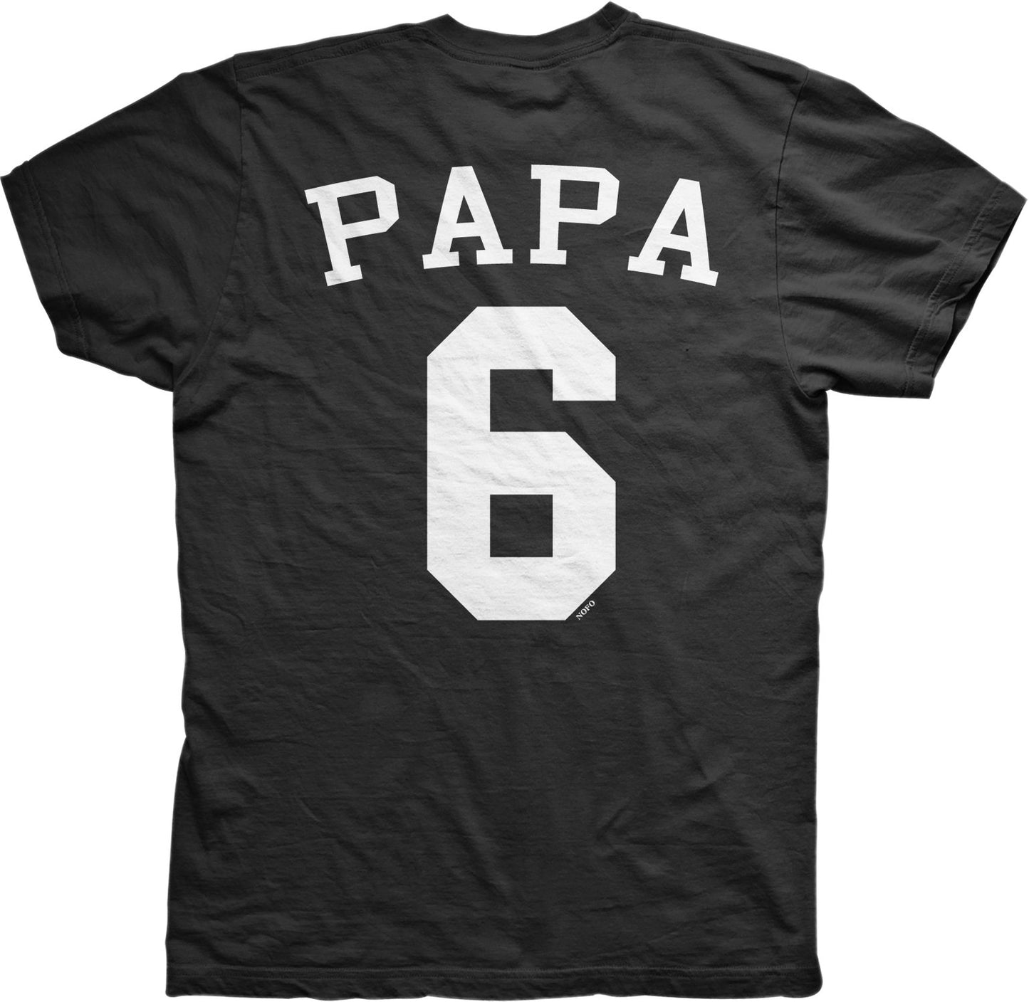 NOFO Clothing Co Back Print, PAPA 6, Jersey Number Design Men's T-Shirt