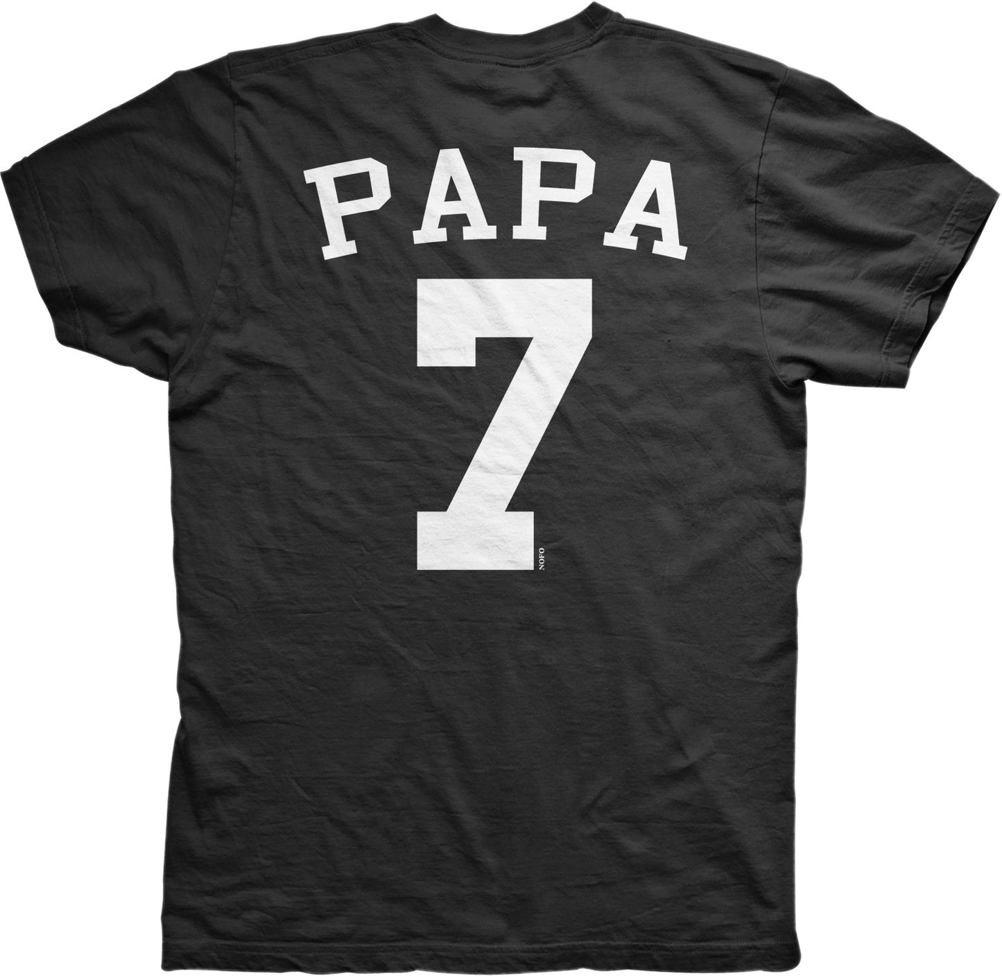 NOFO Clothing Co Back Print, PAPA 7, Jersey Number Design Men's T-Shirt