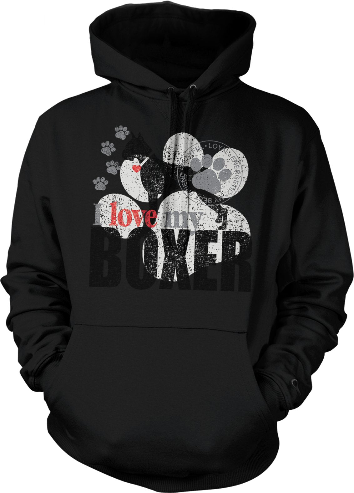 NOFO Clothing Co I Love My Boxer, Boxer Lover Hooded Sweatshirt