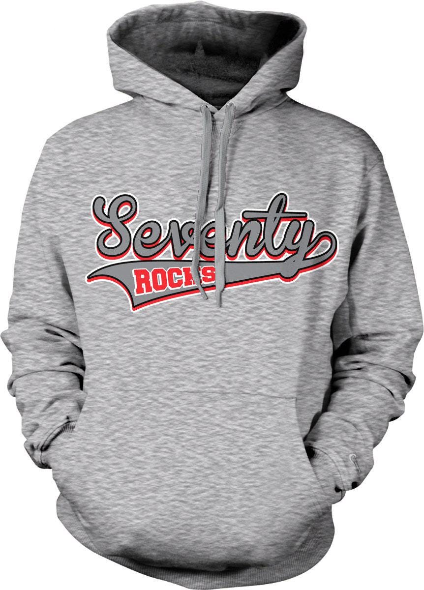 70th Birthday Sweatshirt - Pride Hoodie With Pouch Pocket & Double Ply Hood