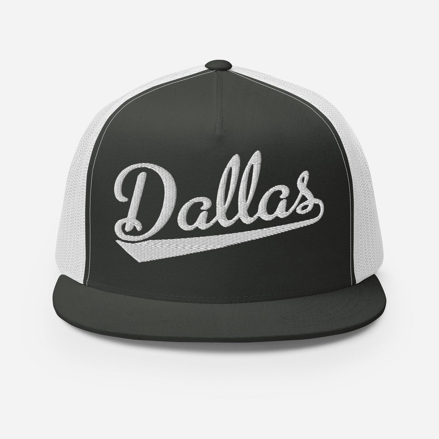 Dallas Snapback Hat – Custom Embroidered Flat Bill Cap with Mesh Back