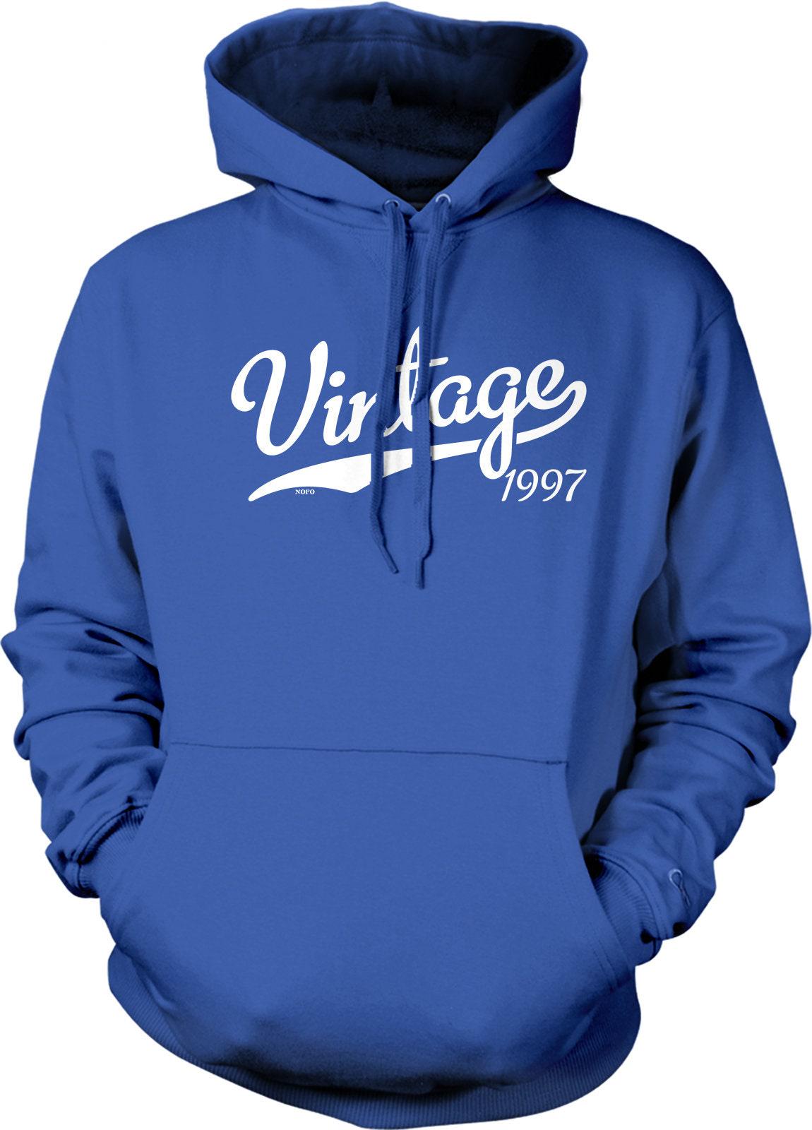 Vintage Hooded Sweatshirt - Retro 1997 Style Hoodie With Soft Durable Fabric & Double Ply Hood