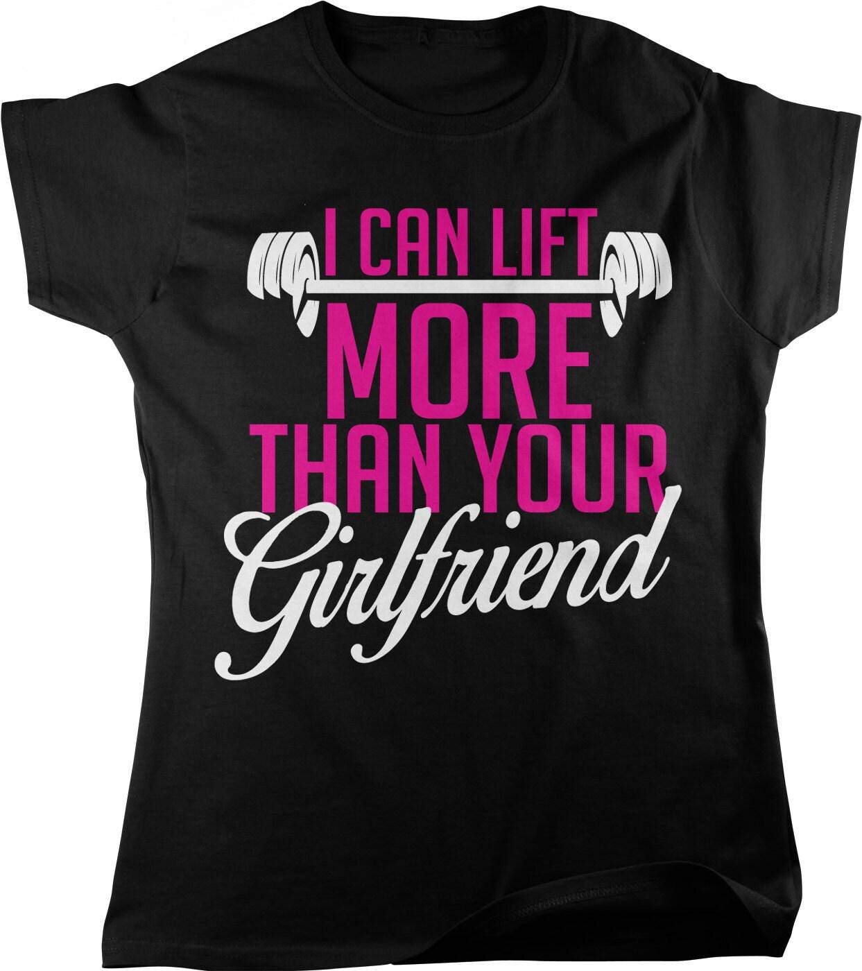 Workout Barbell T-Shirt – Women's Gym Shirt With Pre Shrunk Cotton & Seamless Rib Collar
