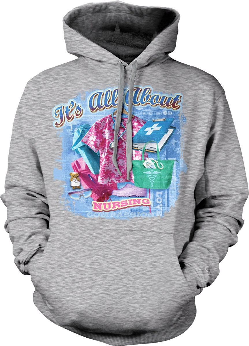 Nurses Rock Hoodie – Cozy Nurse Hoodie With Pouch Pocket Sweatshirt