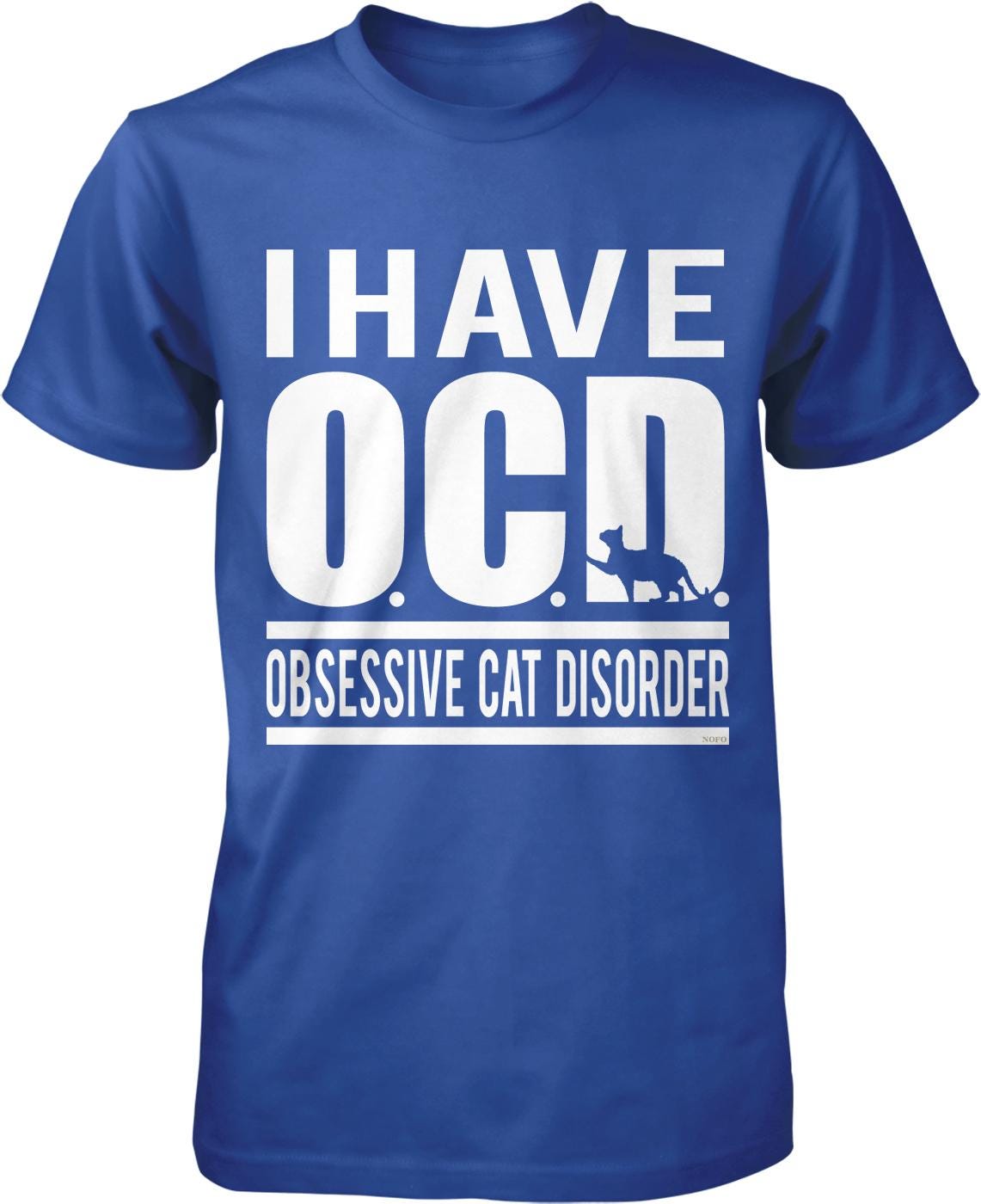 Cat Lover T-Shirt - Men's Obsessive Cat Disorder Shirt | 100% Cotton Tee
