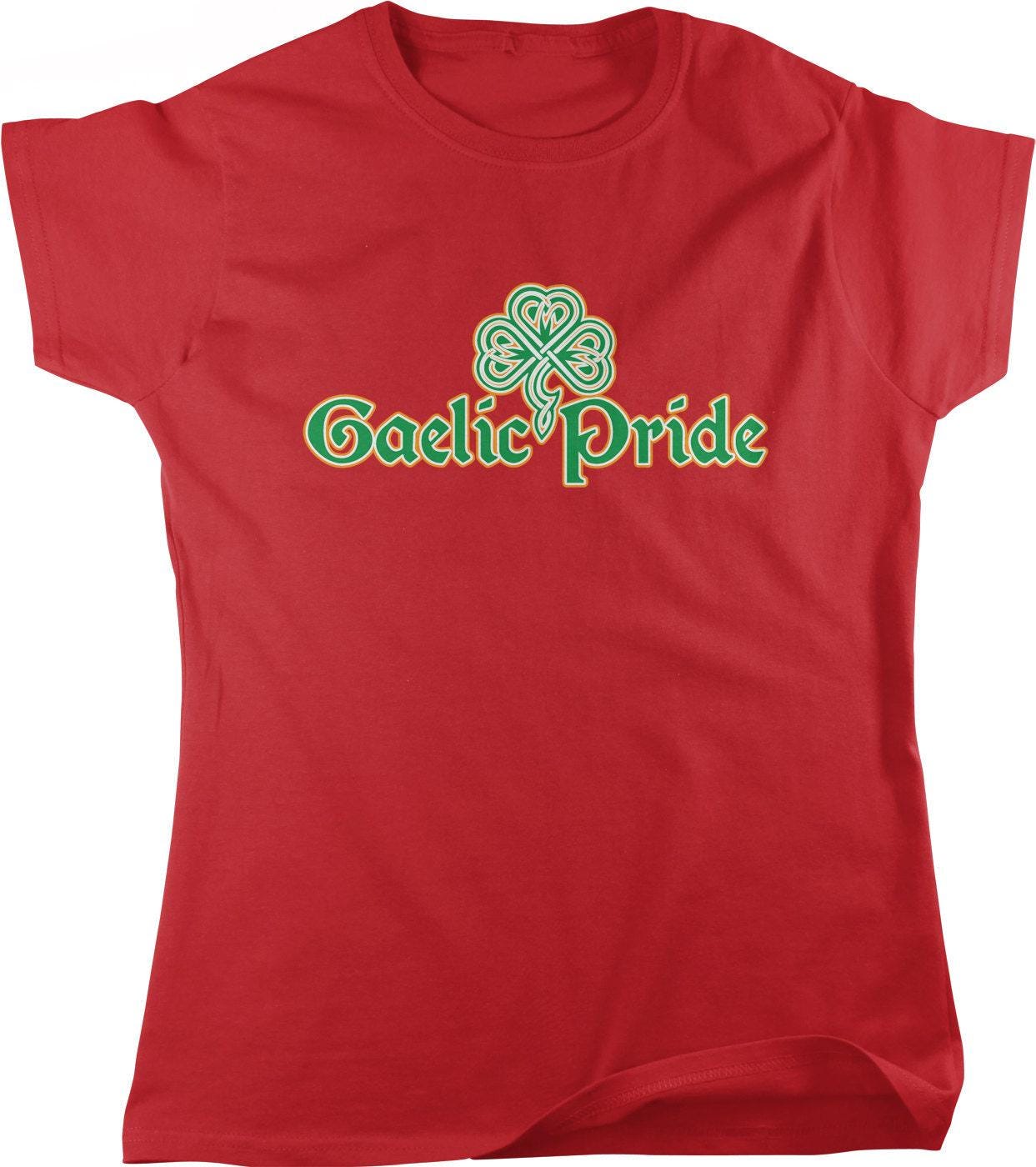 Women's Shamrock T-Shirt - Soft Cotton Tee | Gaelic Pride Apparel, Lucky Clover Shirt
