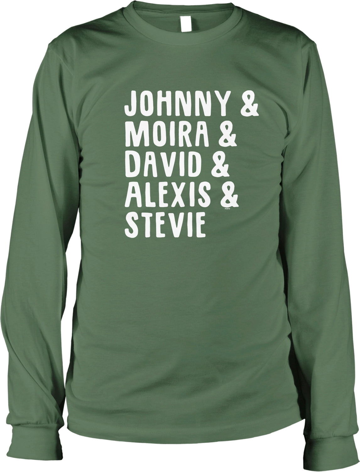 Men's Long Sleeve Shirt - NOFO Clothing Co Johnny Moira David Alexis Stevie Cotton Top