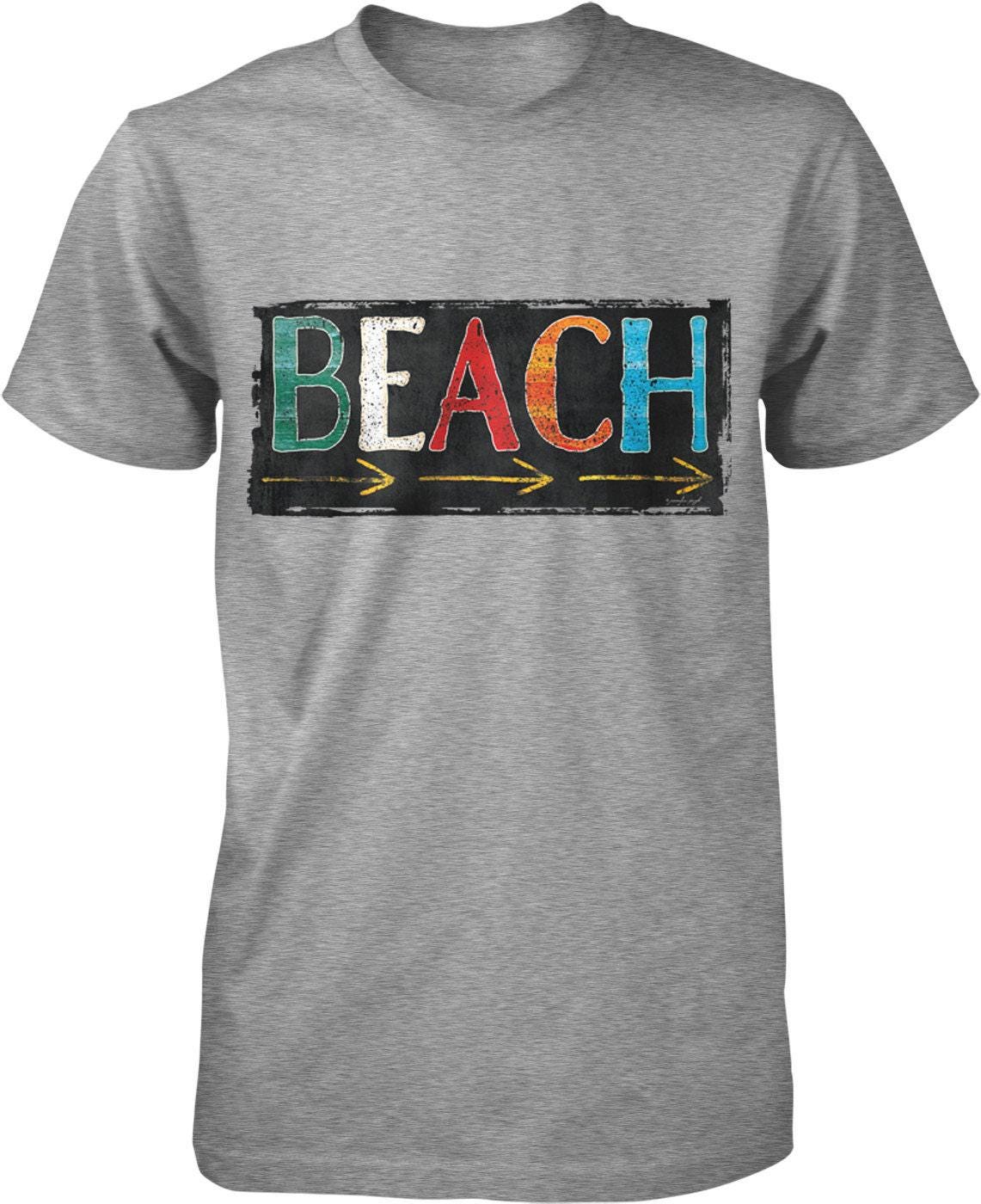 Beach Arrow T-Shirt – Soft Cotton Tee With Surf Style & Durable Taped Neck Seam
