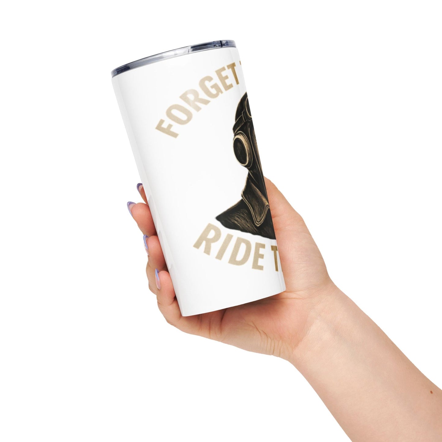 Tapered stainless steel tumbler