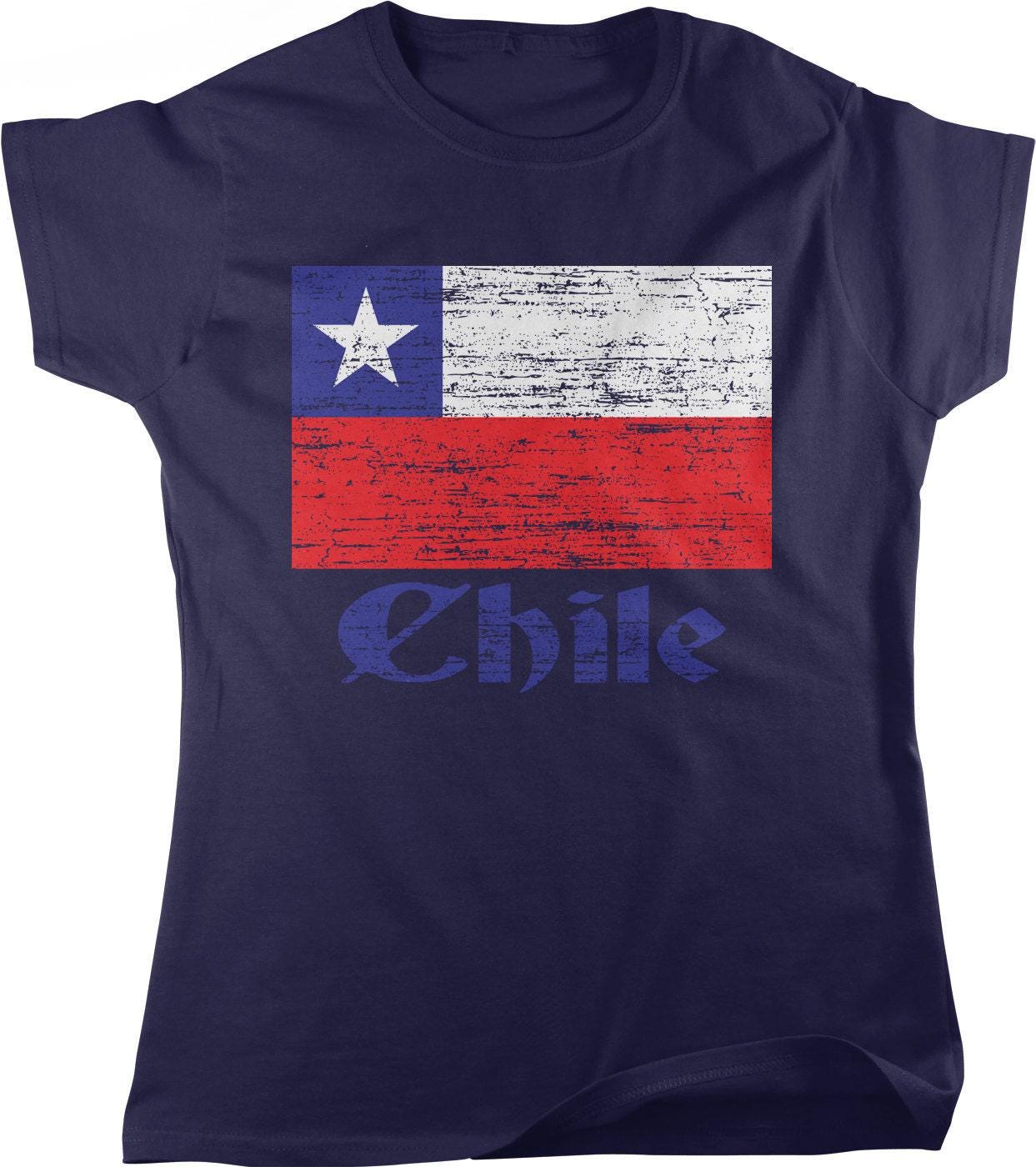 Chilean Flag T-Shirt – Women's Cotton Tee With Red Star Graphic, Soft Breathable Fabric