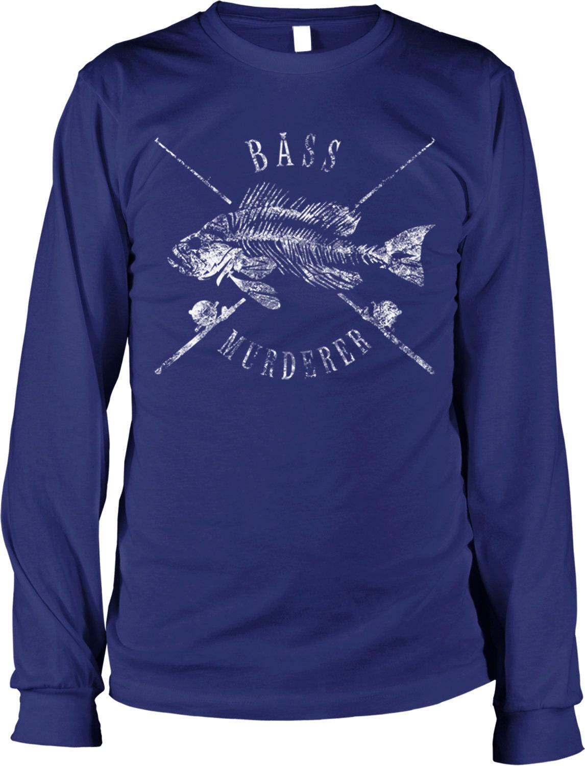 Men's Long Sleeve Shirt – Bass Fishing Shirt With Durable Cotton & Taped Neck