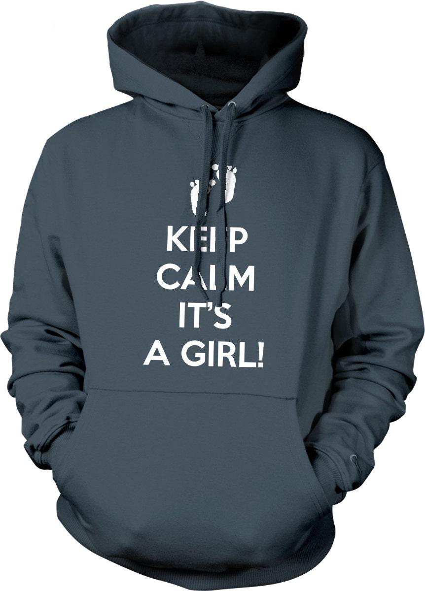 Girl Hooded Sweatshirt - Pouch Pocket Hoodie With Double Ply Hood & Draw Cord